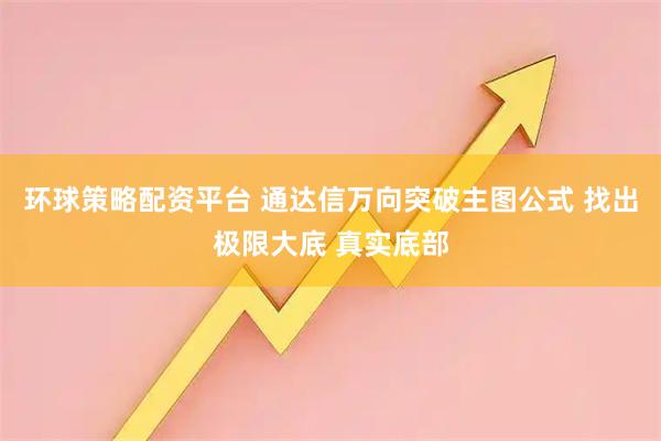 环球策略配资平台 通达信万向突破主图公式 找出极限大底 真实底部